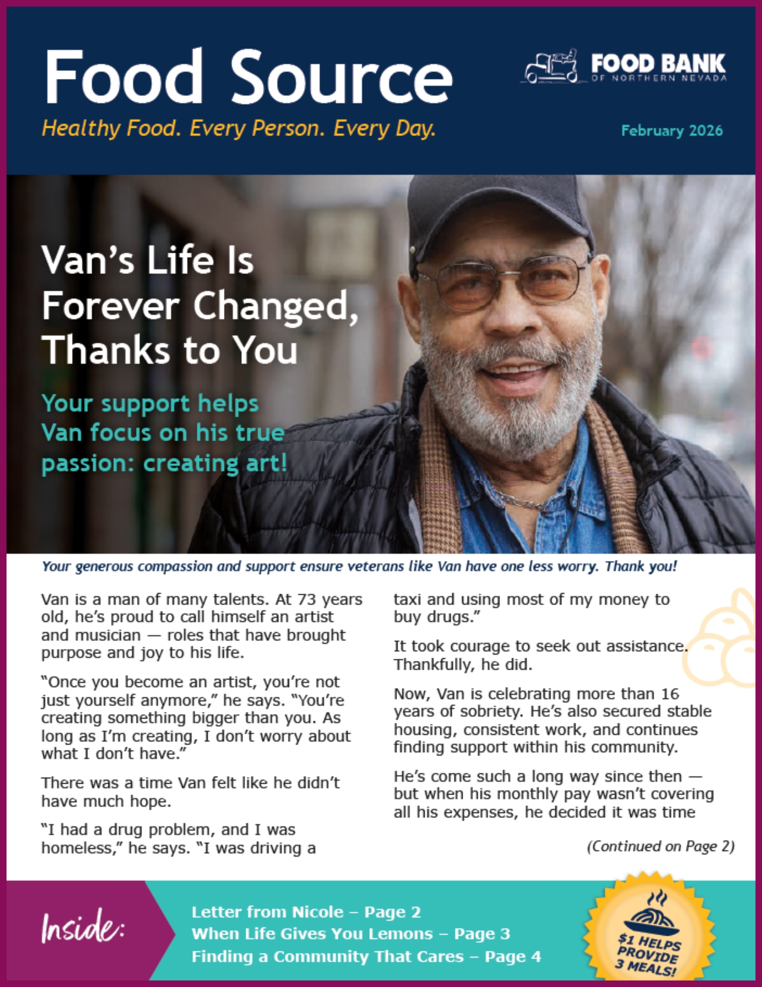 Spring 2026 Food Source Newsletter | Food Bank of Northern Nevada